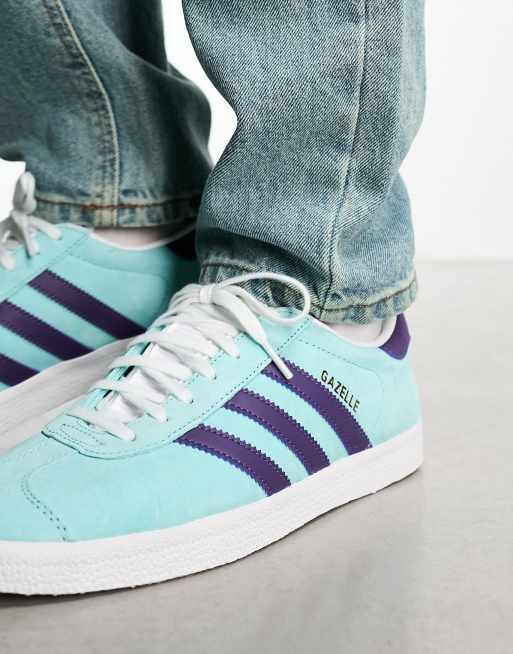 Baby blue adidas on sale gazelle