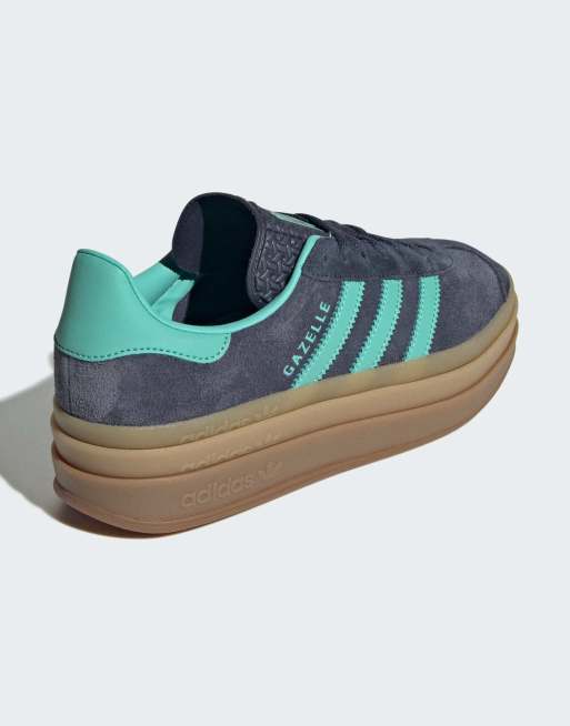 adidas gazelle silver green womens M0015 by Angelica main image 0