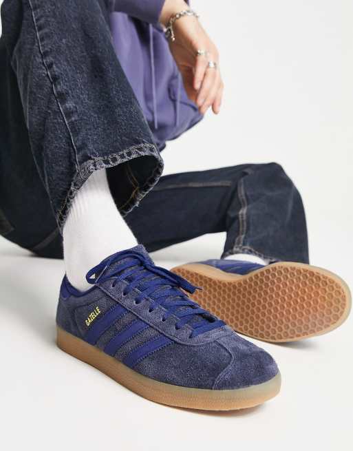 adidas originals gazelle - Sneakers in marineblauw met rubberen zool