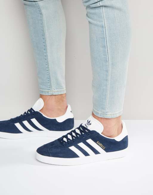 Adidas Originals Gazelle Sneakers In Navy 5478 Parfaireshops Adidas Job Applications For Employees Salary 17