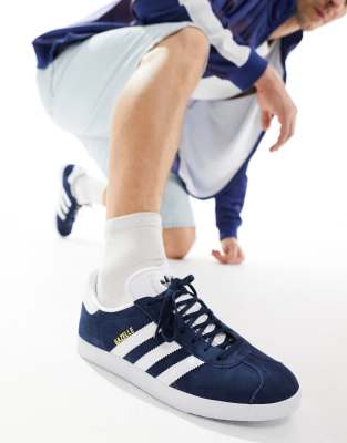 Adidas gazelle hotsell navy blue mens