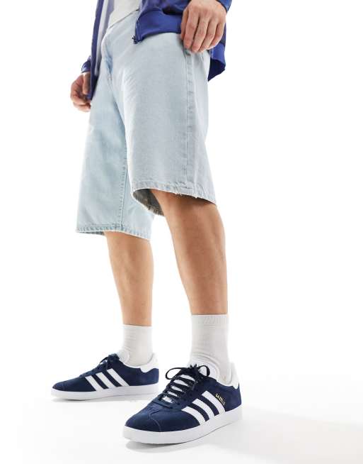 difícil Disfrazado pelota adidas Originals Gazelle sneakers in navy | ASOS