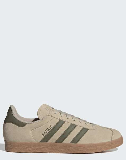 adidas Originals Gazelle sneakers in olijfgroen en kaki met gumzool - view 1