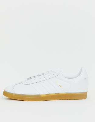 adidas gazelle bianche pelle