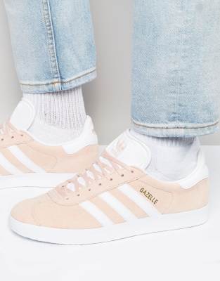 adidas originals gazelle trainers in pink