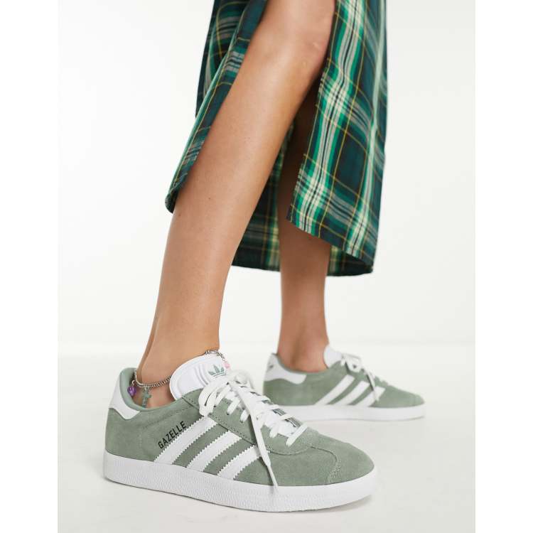 Green gazelle best sale adidas women's