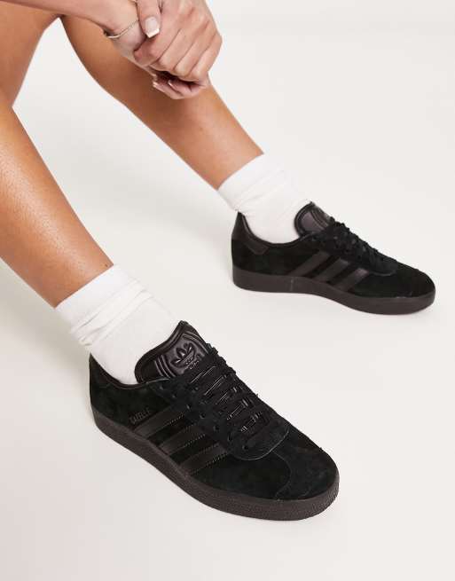 adidas Originals Gazelle Sneakers In Triple Black