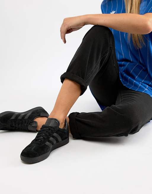adidas Originals Gazelle Sneakers In Triple Black | ASOS adidas Originals Gazelle Sneakers In Triple Black | ASOS