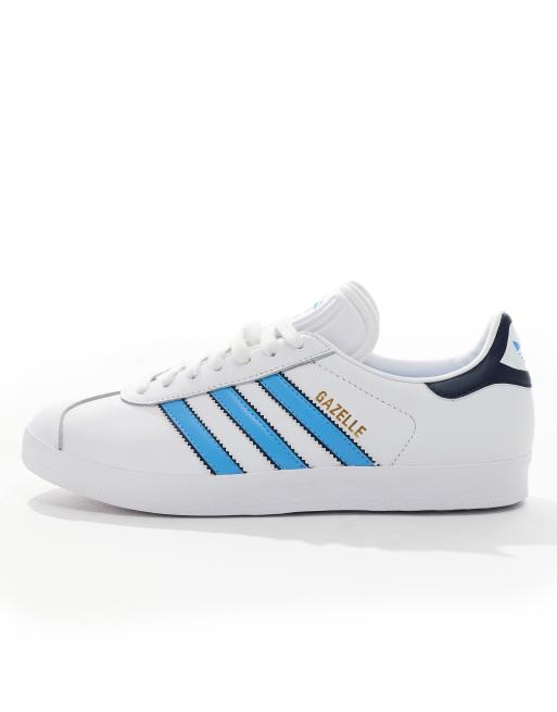 Adidas originals gazelle sneakers in white clearance