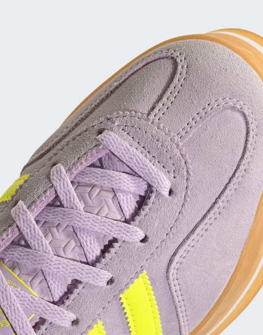 adidas Originals - Gazelle - Sneakers lavanda e gialle con suola rialzata |  ASOS