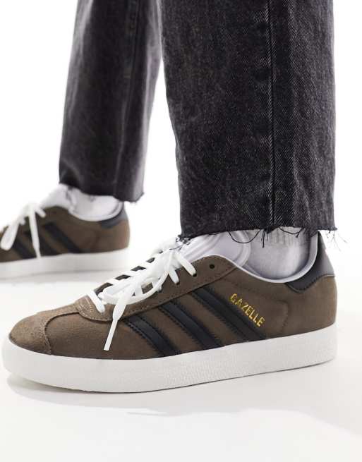 Adidas gazelle 2024 nere suola marrone