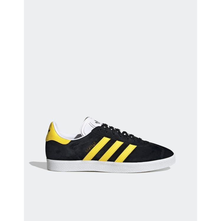 adidas Originals Gazelle Sneakers nere e gialle