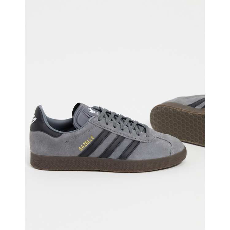 adidas Originals - Gazelle - Sneakers van suède in grijs | ASOS