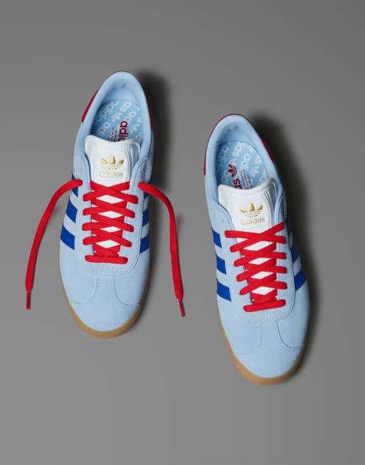 adidas Originals Gazelle spikeless golf shoes in clear sky | ASOS