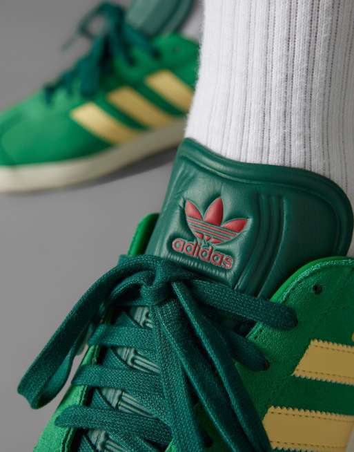 adidas Originals Gazelle spikeless golf shoes in green | ASOS