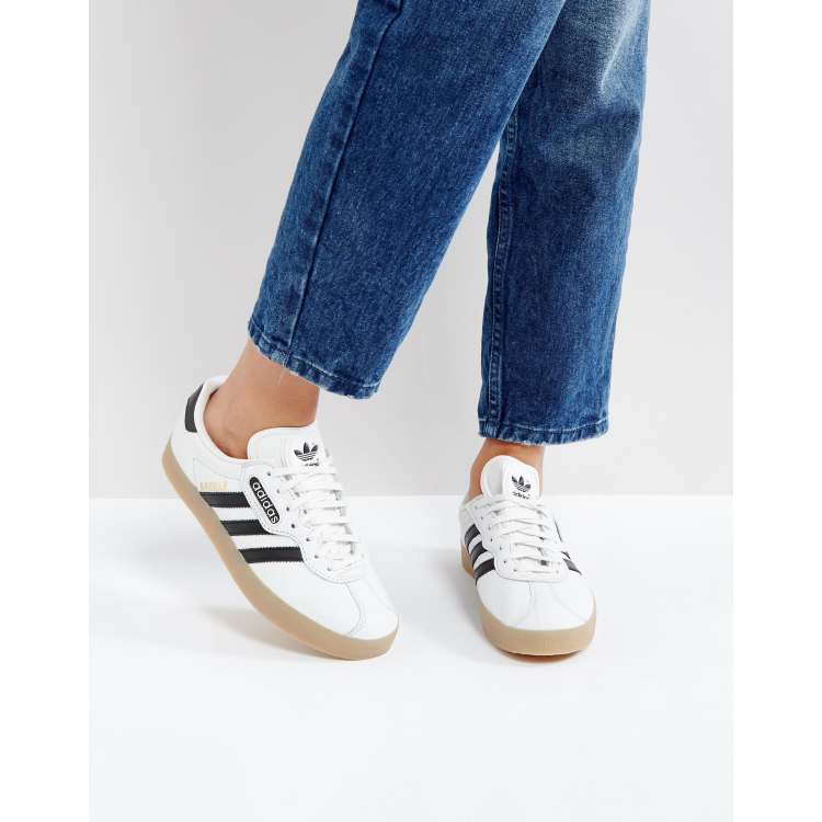 solide vertalen Verblinding adidas Originals - Gazelle Super - Baskets - Blanc | ASOS