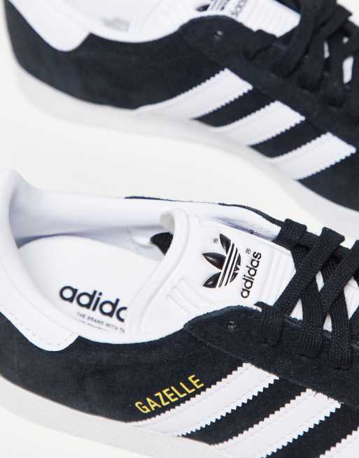adidas Originals Gazelle trainers in black suede | ASOS