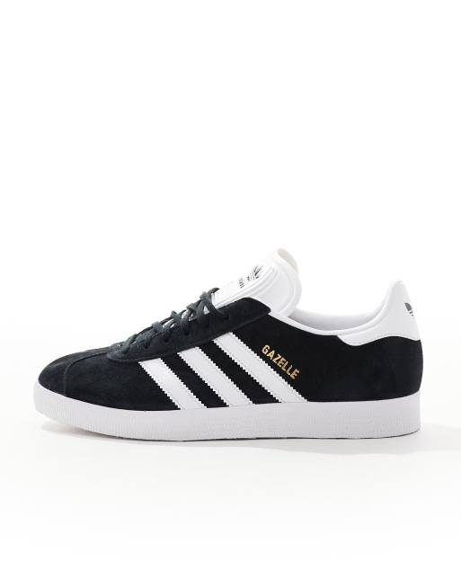 adidas Originals Gazelle trainers in black with white detail