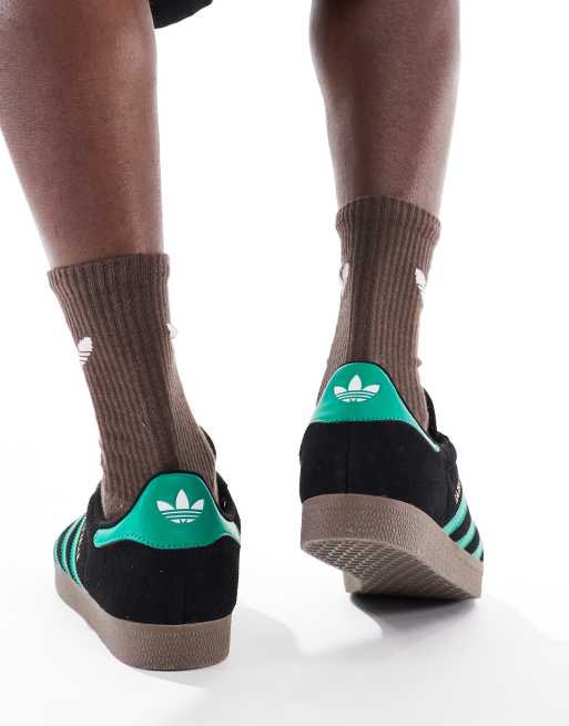adidas gazelle silver green womens Adidas Gazelle ADV Shoes - Court Green / Core Black / Gum5