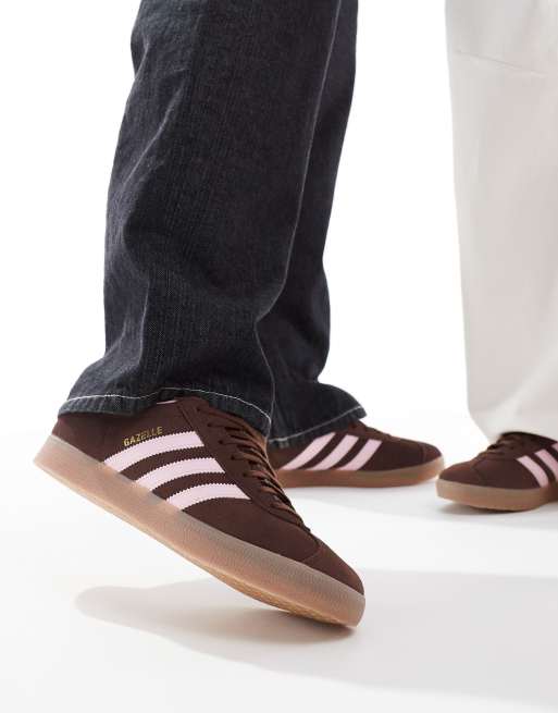 adidas Originals Gazelle trainers in brown and light pink ASOS