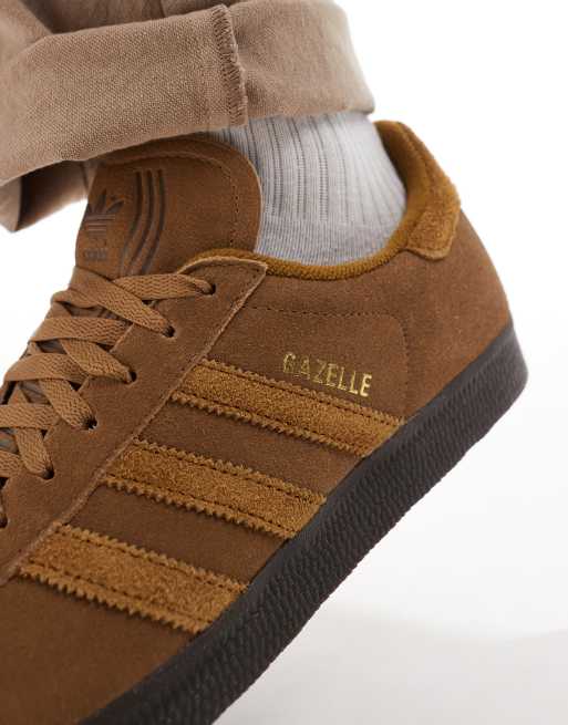 adidas Originals Gazelle trainers in brown