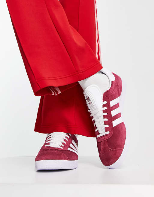 Adidas gazelle shop womens burgundy