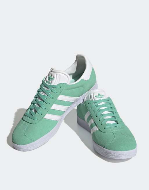 adidas gazelle silver green womens ADIDAS GAZELLE INDOOR