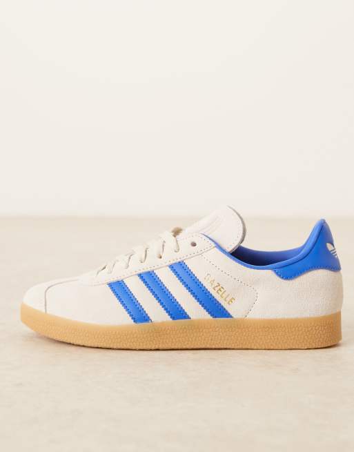 adidas Originals Gazelle trainers in grey and blue