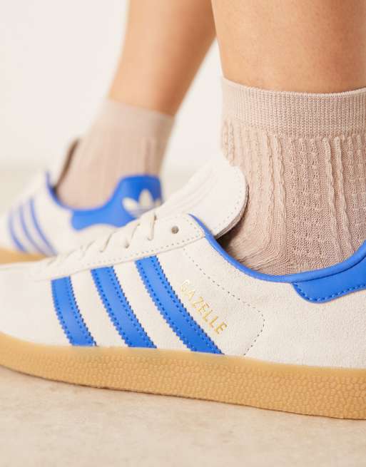adidas Originals Gazelle trainers in grey and blue | ASOS