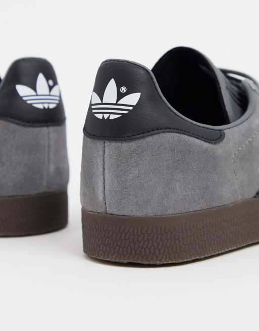 Adidas gazelle grey four / core black / outlet gum5