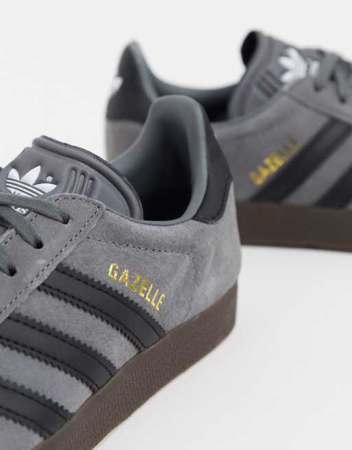 Adidas gazelle outlet grey suede