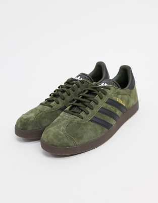 khaki gazelle trainers