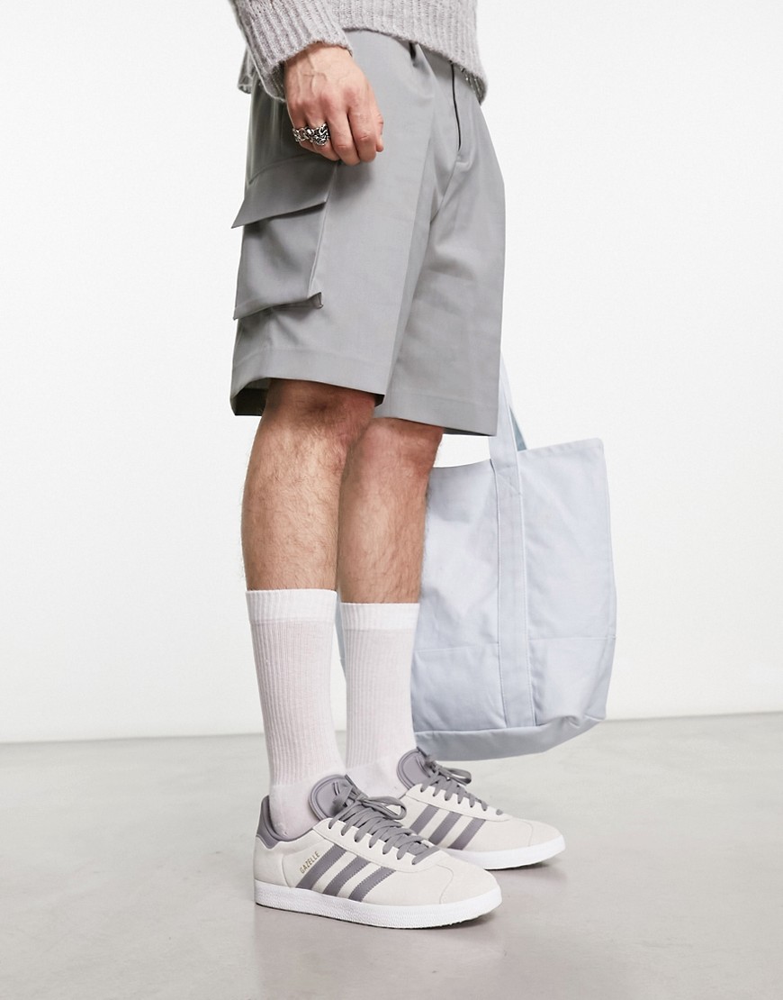 adidas Originals Gazelle trainers in light grey
