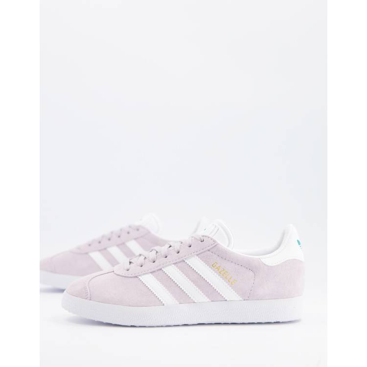 Adidas originals gazelle trainers in 2025 lilac with dark gum sole