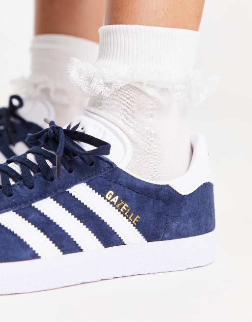 adidas Originals Gazelle trainers in navy NAVY ASOS