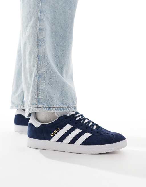 adidas Originals gazelle trainers in navy ASOS
