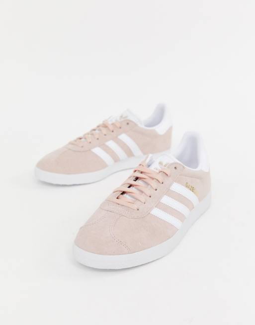 Adidas originals womens gazelle trainer vapour pink / clearance white