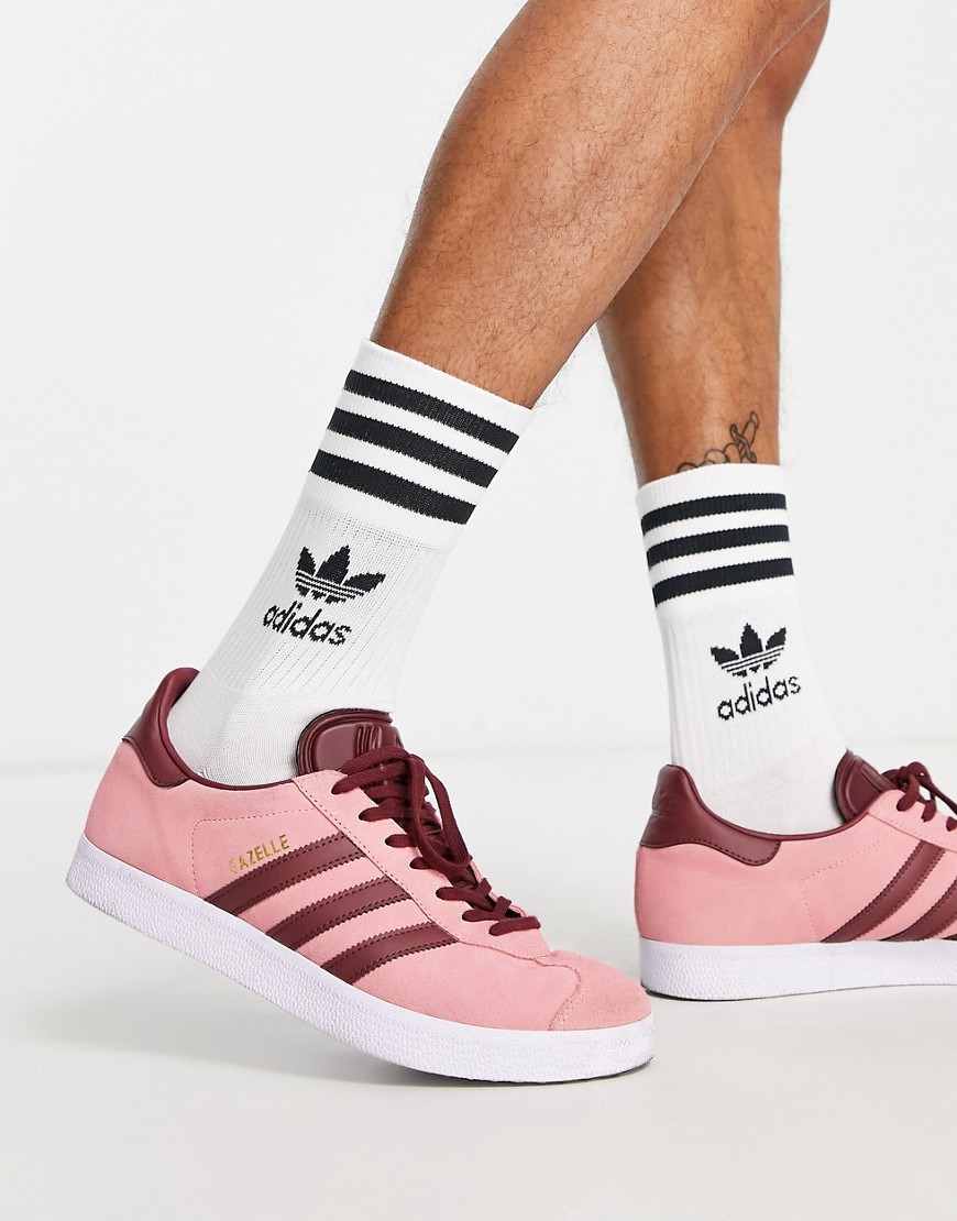 adidas Originals Gazelle trainers in pop pink - WHITE