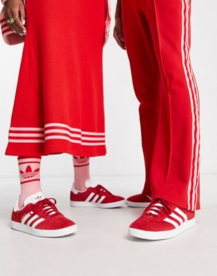 adidas Originals Gazelle trainers in power red - RED - ASOS Price Checker