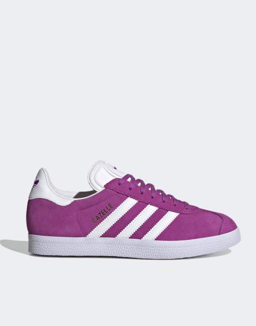 adidas Originals Gazelle trainers in purple and white ASOS