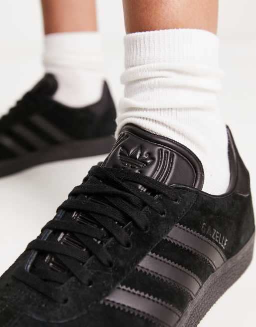 Adidas gazelle trainers - all outlet black