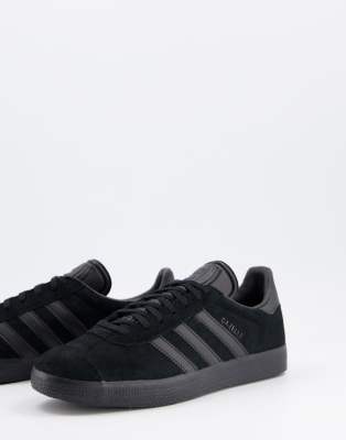 adidas gazelle triple black leather