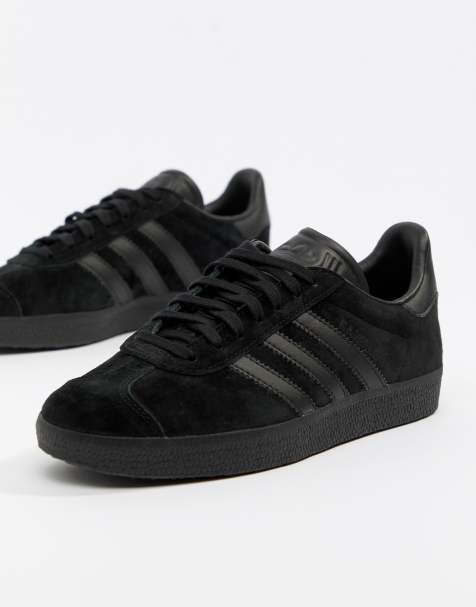 adidas Originals Gazelle Trainers In Triple Black - view 1