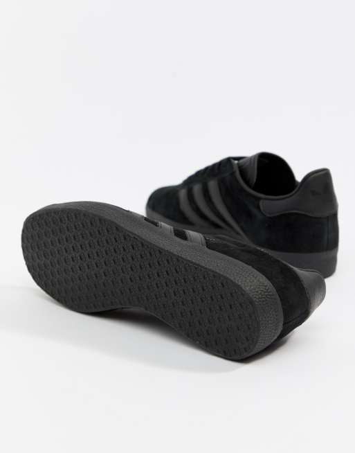 adidas Originals Gazelle Trainers In Triple Black