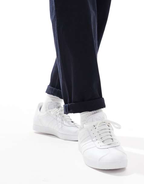 Womans white adidas store trainers