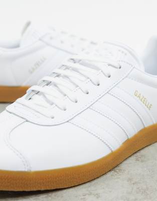 white leather gazelle