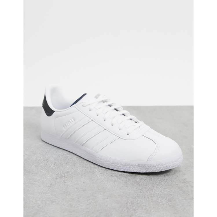 Adidas gazelle og white cheap leather trainers