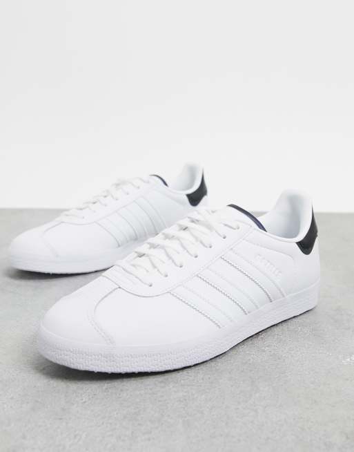 Mens white best sale leather gazelles