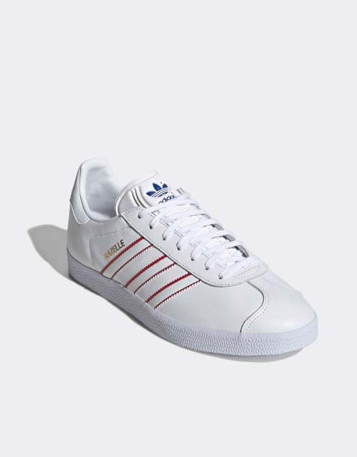 Adidas gazelle og 2025 white mono silver w