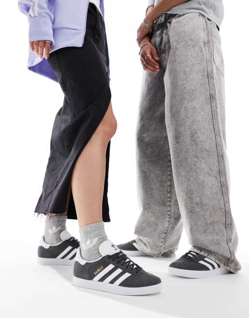adidas Originals Gazelle trainingsschoenen in donkergrijs, 4 van 5